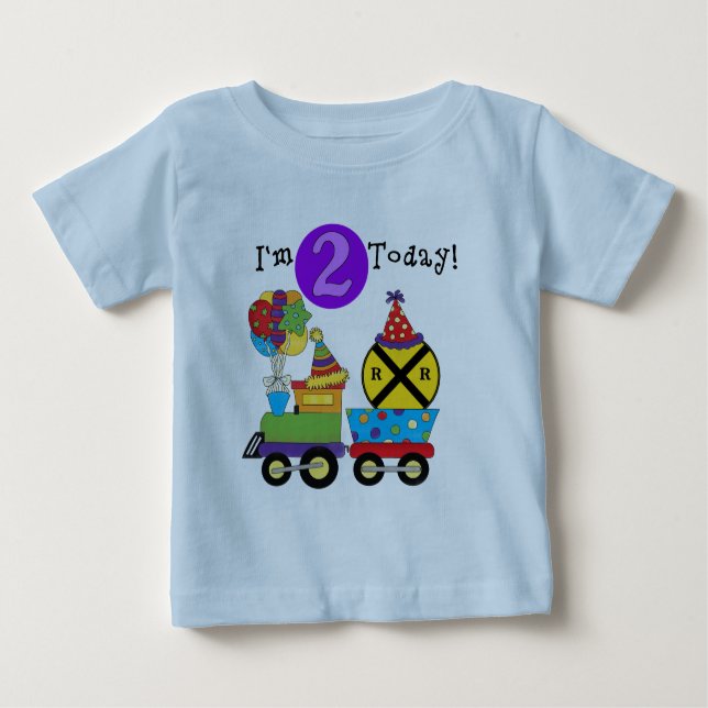 Birthday Train 2nd Birthday T-shirts and Gifts (Front)