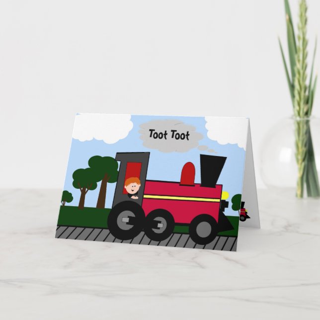 Birthday Train Custom Card (Front)