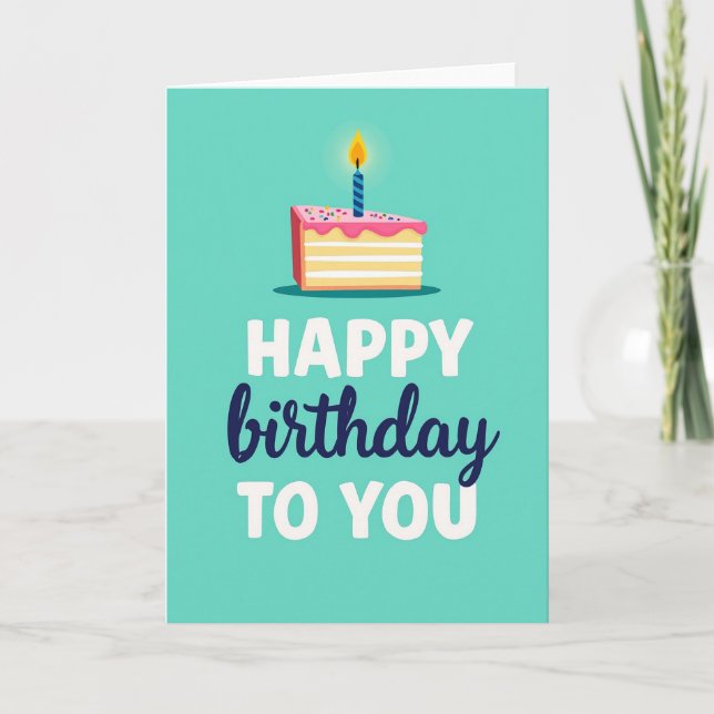 Birthday Treat Graphic Card (Front)