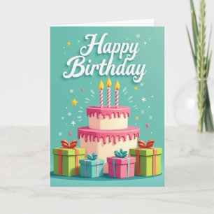 Birthday Treat Graphic Design Card