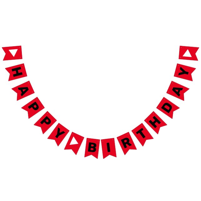 Birthday Tube Party Bunting Banner (All)