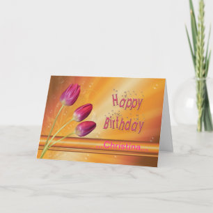 Birthday tulips, just add a anme card