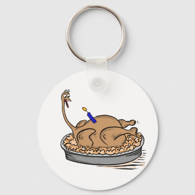 birthday turkey keychain (Front)