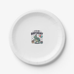 Birthday Turtle Party Vector Design_1 Paper Plate