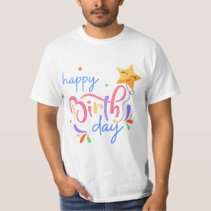 Birthday Typography Sayings T-Shirt