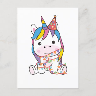 Birthday Unicorn For Kids A Birthday Holiday Postc