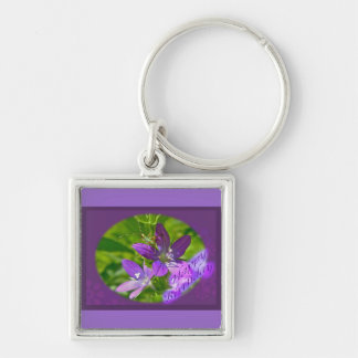 Birthday Venus Looking Glass Wildflower Floral Key Ring
