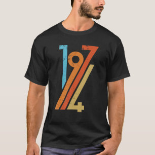 Birthday Vintage 70s Style 1974  T-Shirt