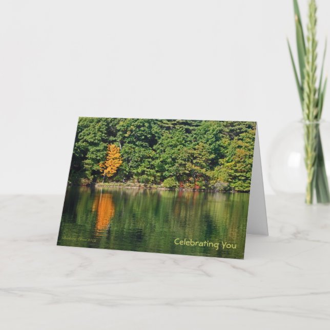 Birthday: Walden Pond Card (Front)