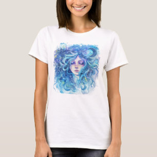 Birthday Watercolor Aquarius  T-Shirt