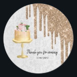 Birthday Wedding Cake Drips Classic Round Sticker<br><div class="desc">Available in different products. Feel free to contact me if you want in different product that I don't have. Perfect for all occassions: birthday,  wedding,  anniversary,  bridal shower,  etc.</div>