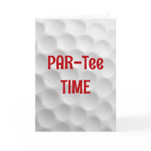 Birthday White Golf Ball Dimpled Design
