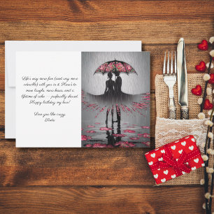 Birthday Wife or Husband  Romantic Cute Modern Card