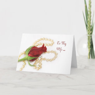Birthday Wife Rose Card