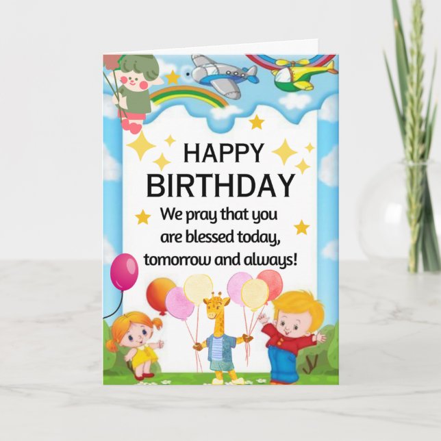 BIRTHDAY WISH KIDS CARD (Front)