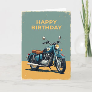 Birthday Wish Motorcycle Card