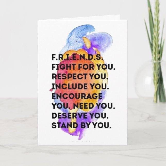 BIRTHDAY WISHES FOR A *BEST FRIEND* IN ALL WAYS CARD (Front)