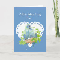 Birthday Wishes for Son from Parrot Bird