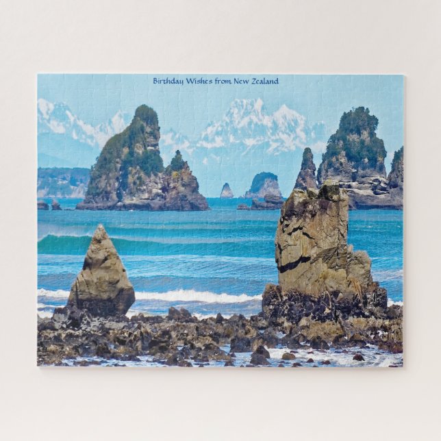 Birthday Wishes from New Zealand Jigsaw Puzzle (Horizontal)