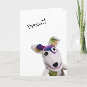 Birthday Wishes from Patches the Sock Puppet Card