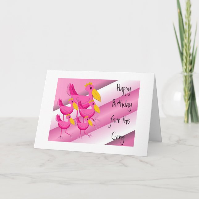 Birthday Wishes From The Gang Card (Front)