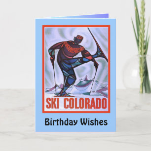 Birthday Wishes, GSki Colorado Card