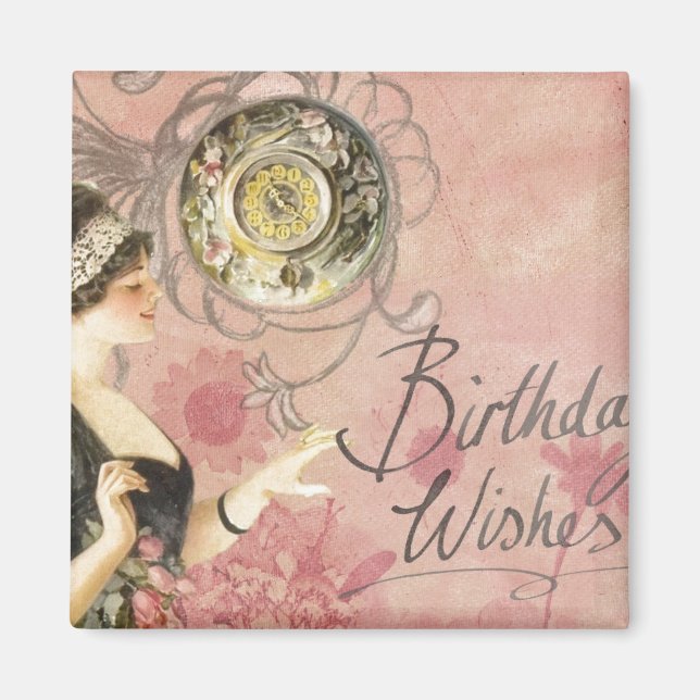 Birthday Wishes Magnet (Front)
