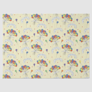 Birthday Wishes - Pastel Yellow Tissue Paper