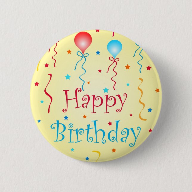 Birthday wishes - Pin button (Front)