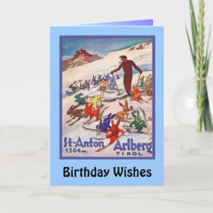 Birthday Wishes, St Anton, Arlberg Card