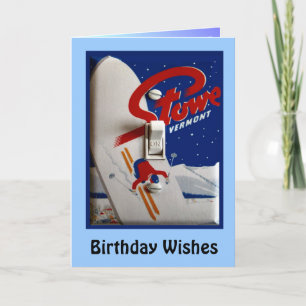Birthday Wishes, Stowe Vermont Card