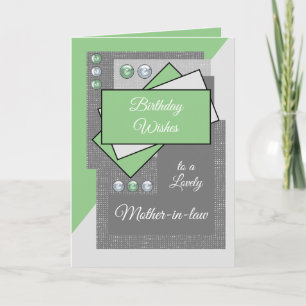 Birthday wishes to a lovely mother-in-law green card