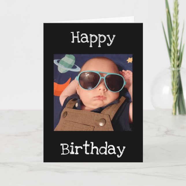 BIRTHDAY WISHES TO **ONE COOL DUDE** CARD (Front)