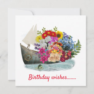 Birthday WishesFlat Note Card