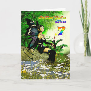Birthday wishesfor a niece age 7 from a fairy card
