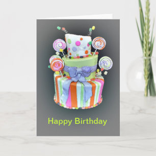 Birthday with a Fantastic Cake Card