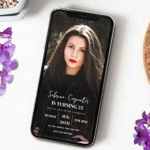 Birthday with Photo Invitation