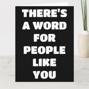 BIRTHDAY WONDERFUL PERSON COMPLIMENT BIG CARD