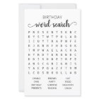 Birthday Word search game Birthday party