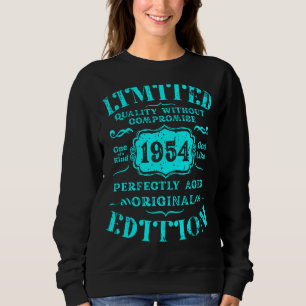 Birthday Year 1954 Used Grunge Vintage Sweatshirt