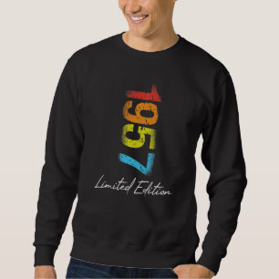 Birthday Year 1957 Used Grunge Vintage Sweatshirt