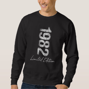 Birthday Year 1982 Used Grunge Vintage Sweatshirt