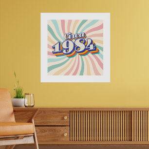 Birthday Year - Circa 1984 Poster