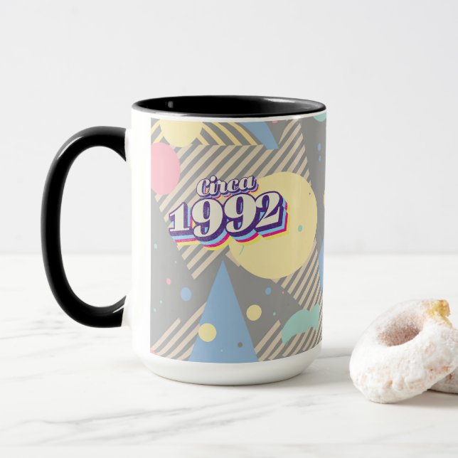 Birthday Year - Circa 1992 Mug (With Donut)