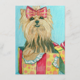 Birthday Yorkie Card