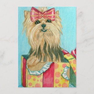 Birthday Yorkie Card