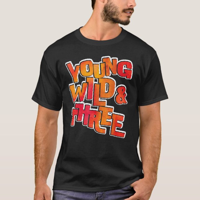 Birthday Young Wild & 3 Boho 3rd Birthday Matching T-Shirt (Front)