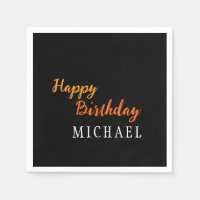 Birthday Your Name Minimalist Personal Modern
