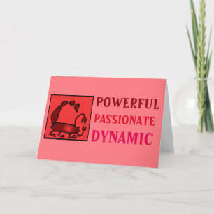 Birthday Zodiac Sign Personality Scorpio Card