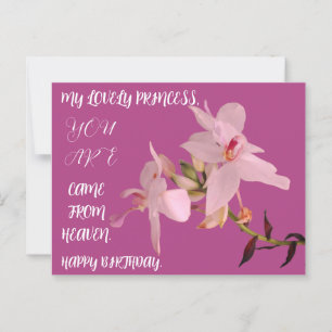 BIRTHDAYDAY FLOWER GIFT FOR DAUGHTER SISTER FRIEND POSTCARD